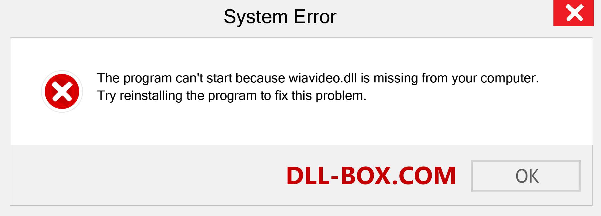  wiavideo.dll file is missing?. Download for Windows 7, 8, 10 - Fix  wiavideo dll Missing Error on Windows, photos, images